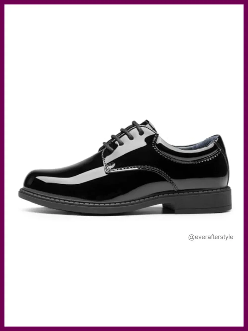 Boys Oxford Dress Shoes Faux Leather Lace Up Low Top